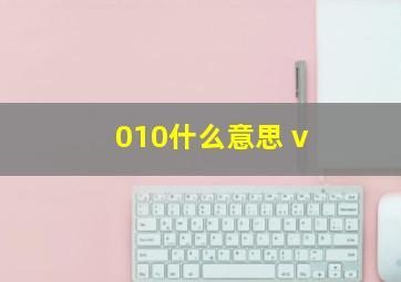 010什么意思 v